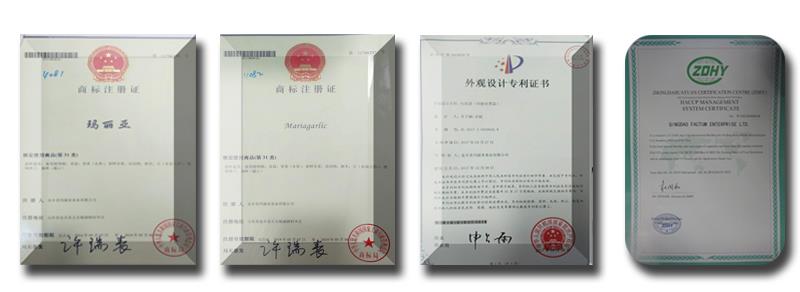 Certificates of Garlic